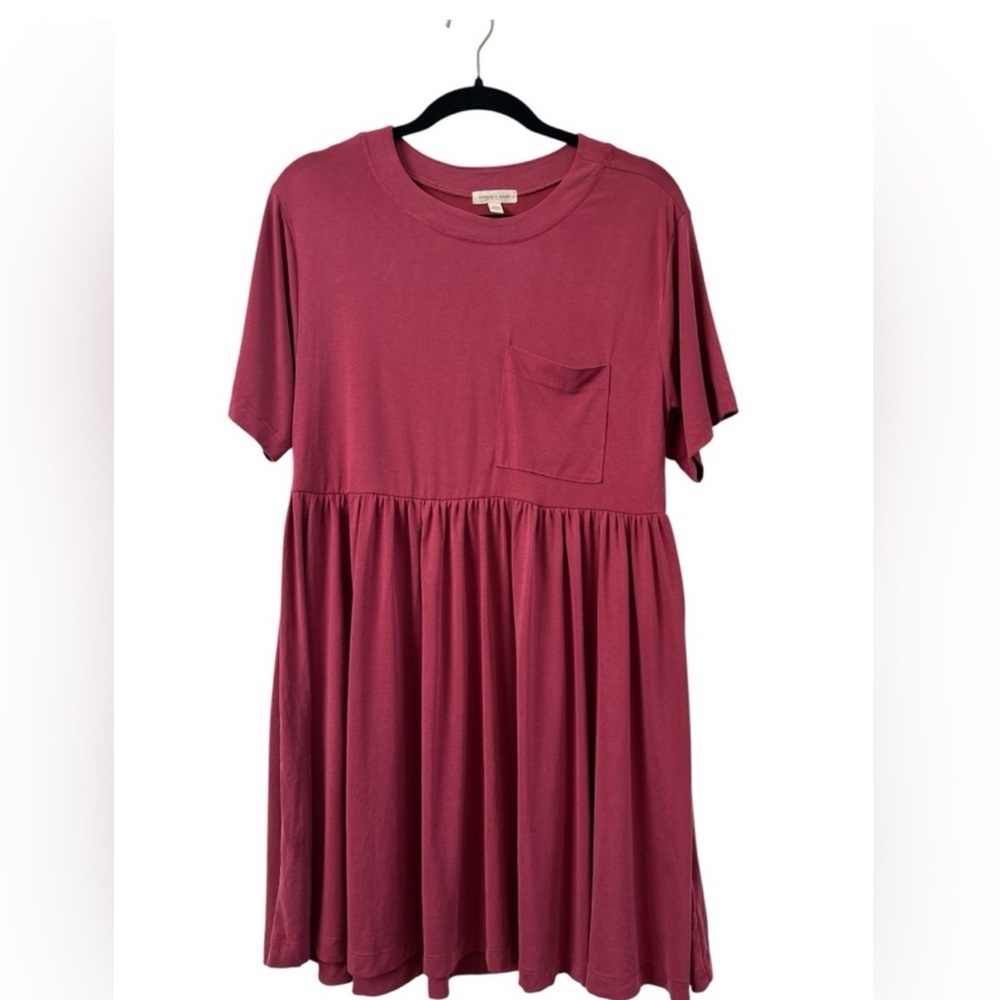 Silence + noise urban outfitters babydol mini t-shirt dress red XS